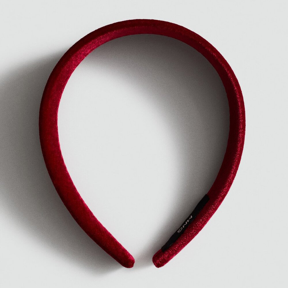 Mango Red Velvet Finished Headband/NWT